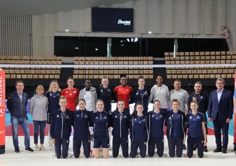 L'équipe de France féminine de Volley-ball s'entraîne à l'Espace Mayenne