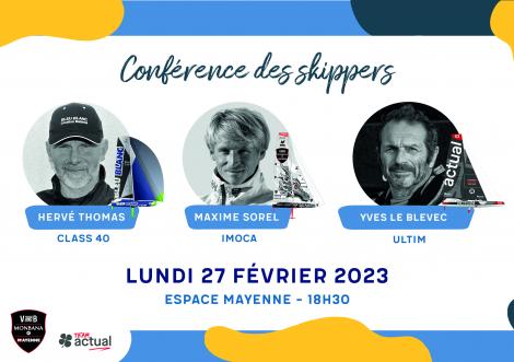 Conférence des skippers à Espace Mayenne le 27 février