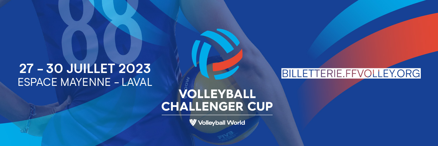 Le Conseil départemental accueillera le Volleyball Challenger Cup, à Espace Mayenne cet été !