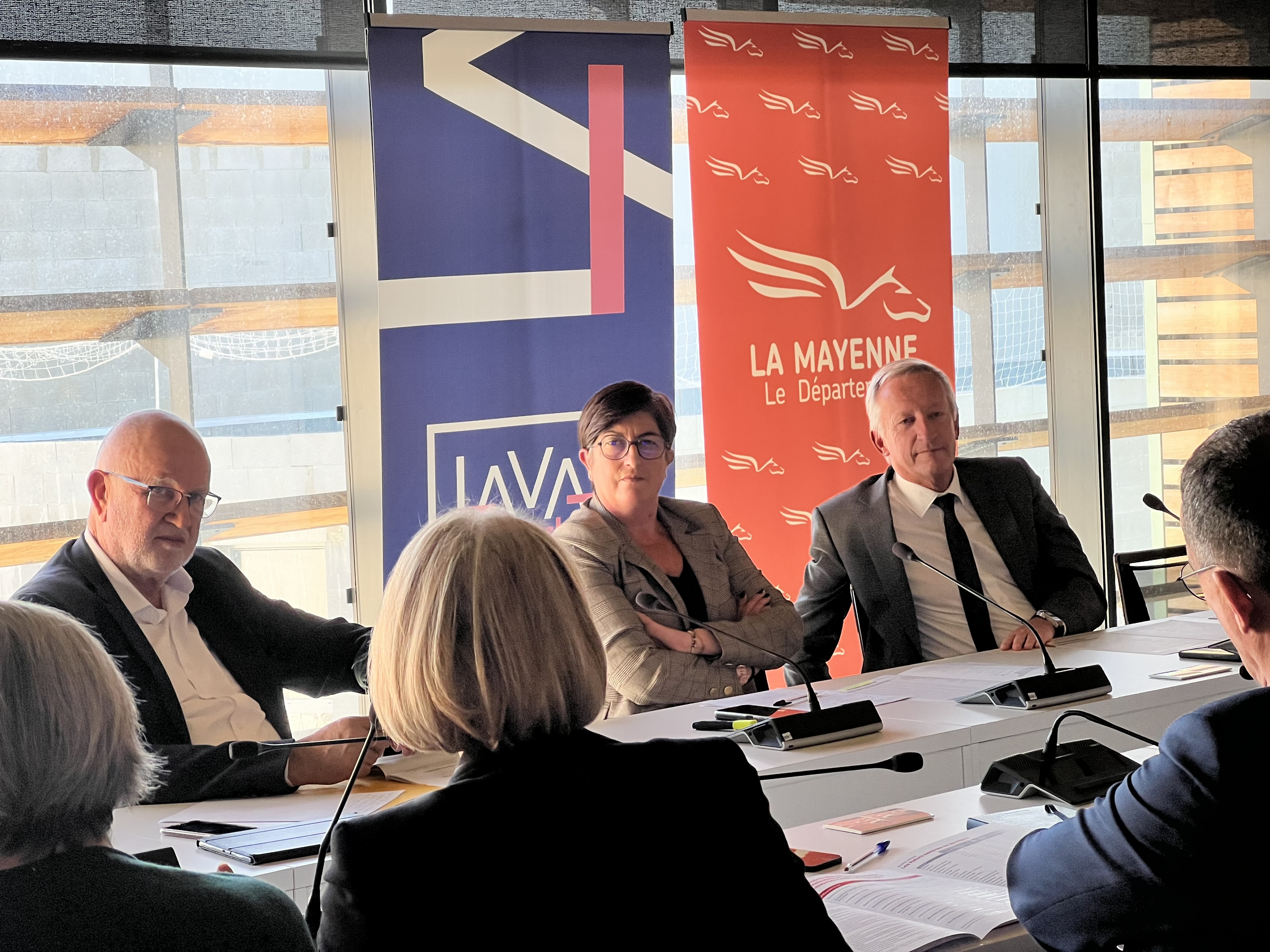 Visite de Laval Agglomération, dans le cadre de la présentation des Contrats de territoire