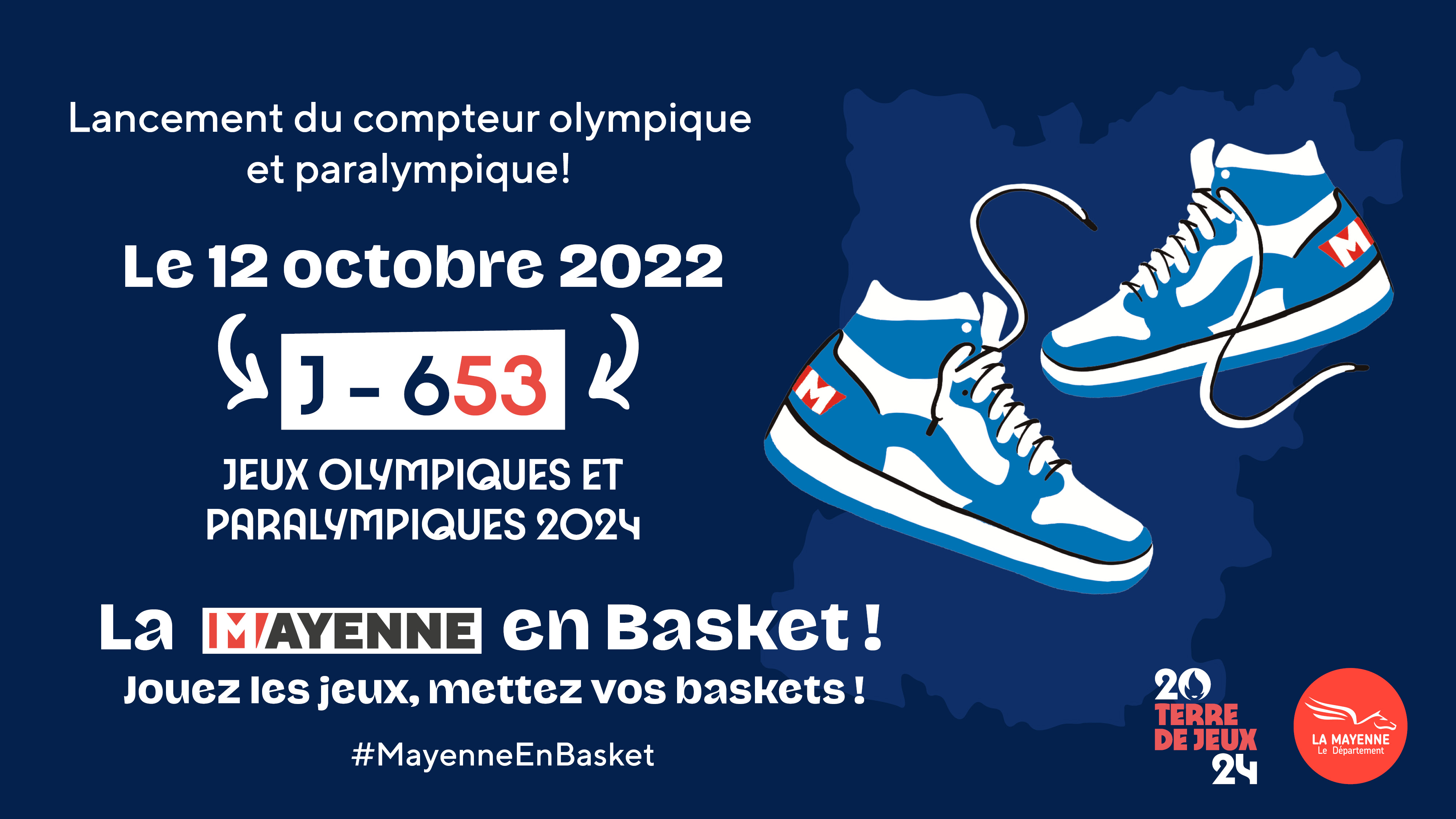 J-653 avant les JO 2024, « La Mayenne en basket », le 12 octobre !